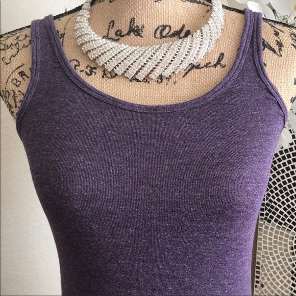 A.N.D eawy purple tank top. No Rips no - Picture 3 of 5